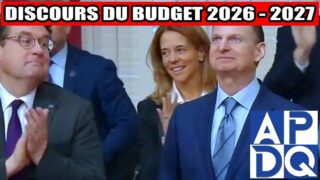 🎙️ Éric Girard présente son dernier budget 2026-2027 de la CAQ