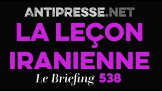 LA LEÇON IRANIENNE 20.3.2026 — Le briefing avec Slobodan Despot
