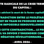 Francis Cousin : Gazette radicale de la crise terminale du Capital – Avril 2026 Francis Cousin : Gazette radicale de la crise terminale du Capital – Avril 2026