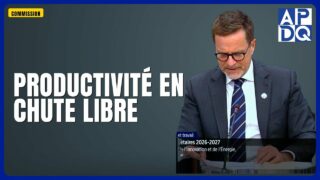 💰 Crédits 2026-2027 : le ministre de l&rsquo;Économie sur la sellette!