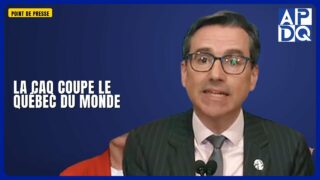 🌍 Le PQ dénonce la coupe du financement de l’AIEQ par la CAQ 🌍 Le PQ dénonce la coupe du financement de l’AIEQ par la CAQ