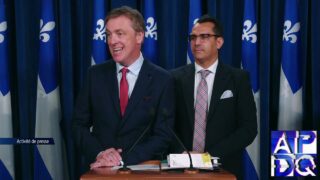 Point de presse de M. Marc Tanguay, leader parlementaire de l’opposition officielle, et M. Monsef…