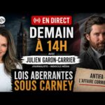 Direct avec Julien Garon-Carrier – Lois aberrantes sous Carney, Antifa et l’affaire Cormier-Denis Direct avec Julien Garon-Carrier – Lois aberrantes sous Carney, Antifa et l’affaire Cormier-Denis