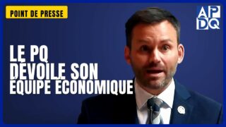 🏦 Le PQ dévoile son équipe économique de choc pour octobre 2026