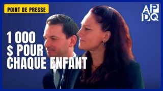 🎓 1 000 $ pour chaque enfant du Québec : Fréchette lance son plan famille ! 🎓 1 000 $ pour chaque enfant du Québec : Fréchette lance son plan famille !