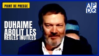 🎤 Duhaime appuie Mario Pelchat : « oser abolir les règles inutiles »