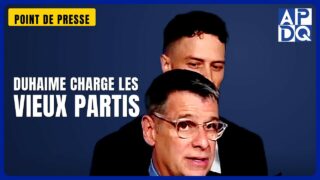 🧓➡️🧒 Duhaime: «Les vieux partis hypothèquent vos enfants!»
