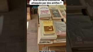 Logos : des antifas auraient attaqué cette librairie dissidente ! Logos : des antifas auraient attaqué cette librairie dissidente !