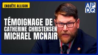 Témoignage de Catherine Christensen et Michael McNair | Enquête Allison