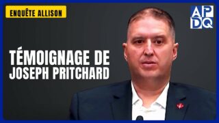 Témoignage de Joseph Pritchard | Enquête Allison
