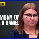 Testimony of Jamie R Daniel | Allison Inquiry