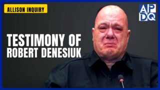 Testimony of Robert Denesiuk | Allison Inquiry