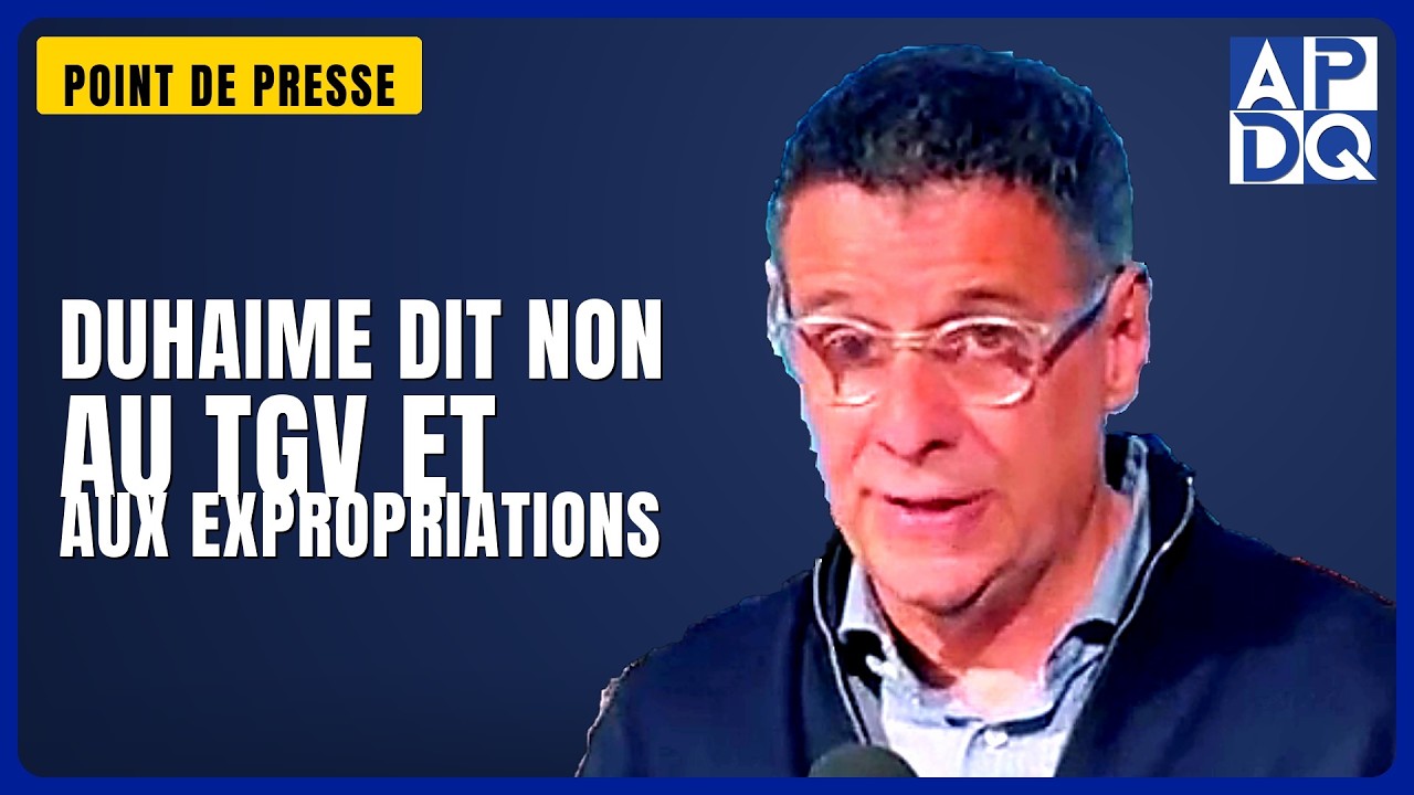 đŸ TGV et expropriations : Duhaime compare le projet Ă Mirabel et dĂ©fend les agriculteurs đŸ TGV et expropriations : Duhaime compare le projet Ă Mirabel et dĂ©fend les agriculteurs