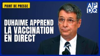 💉 Duhaime apprend la campagne de vaccination en direct : « Je n’y ai même pas pensé » 💉 Duhaime apprend la campagne de vaccination en direct : « Je n’y ai même pas pensé »