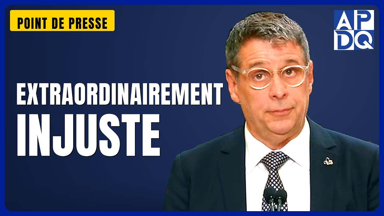 đłïž Duhaime : « C’est une situation extraordinairement injuste » â un QuĂ©bĂ©cois sur huit sans dĂ©putĂ© đłïž Duhaime : « C’est une situation extraordinairement injuste » â un QuĂ©bĂ©cois sur huit sans dĂ©putĂ©