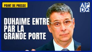 🏛️ Duhaime entre au Parlement : « Avant, c&rsquo;était plus facile pour un touriste chinois »