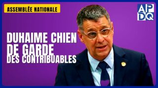 🐕 Duhaime promet d&rsquo;être le « chien de garde » des contribuables québécois