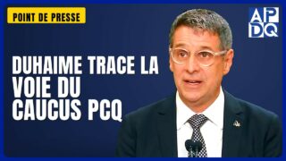 🏒 Duhaime sur la cohésion du caucus PCQ : « On va tous jouer pour le logo »