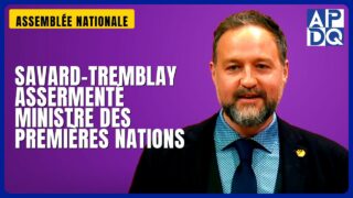 🤝 Savard-Tremblay assermenté ministre des relations avec les Premières Nations 🤝 Savard-Tremblay assermenté ministre des relations avec les Premières Nations