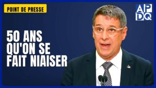🏗️ Troisième lien : Duhaime dit que ça fait 50 ans qu&rsquo;on se fait niaiser